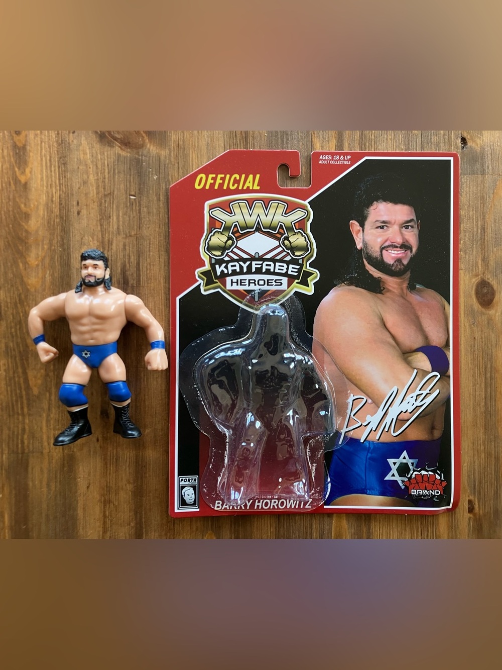 KWK Brand Retro Barry Horowitz Wrestling Figure WWF/WWE/WCW/AEW